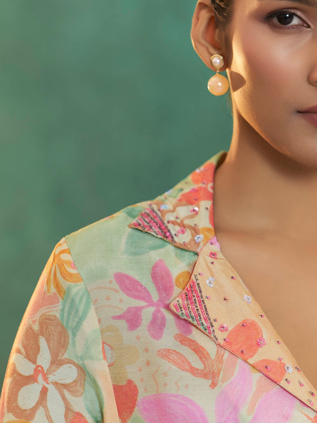 Ruvika Multicolour Muslin Printed Co-ord Set