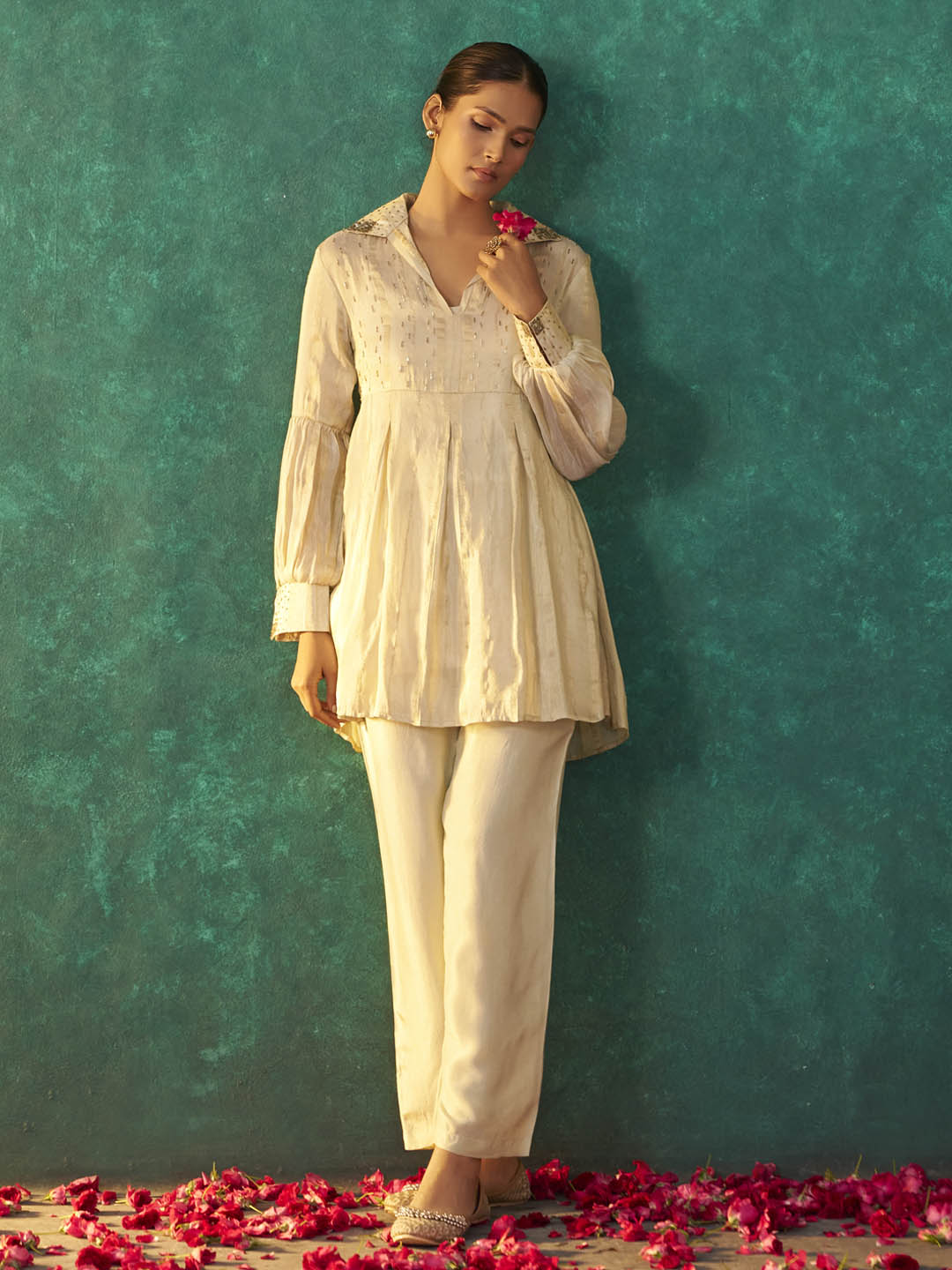 Shvetika Viscose Jacquard Short Co-ord Set