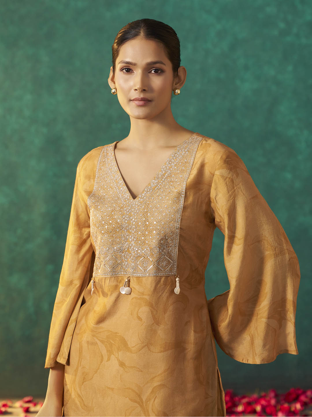 Kanika Viscose Muslin Print Sharara Set