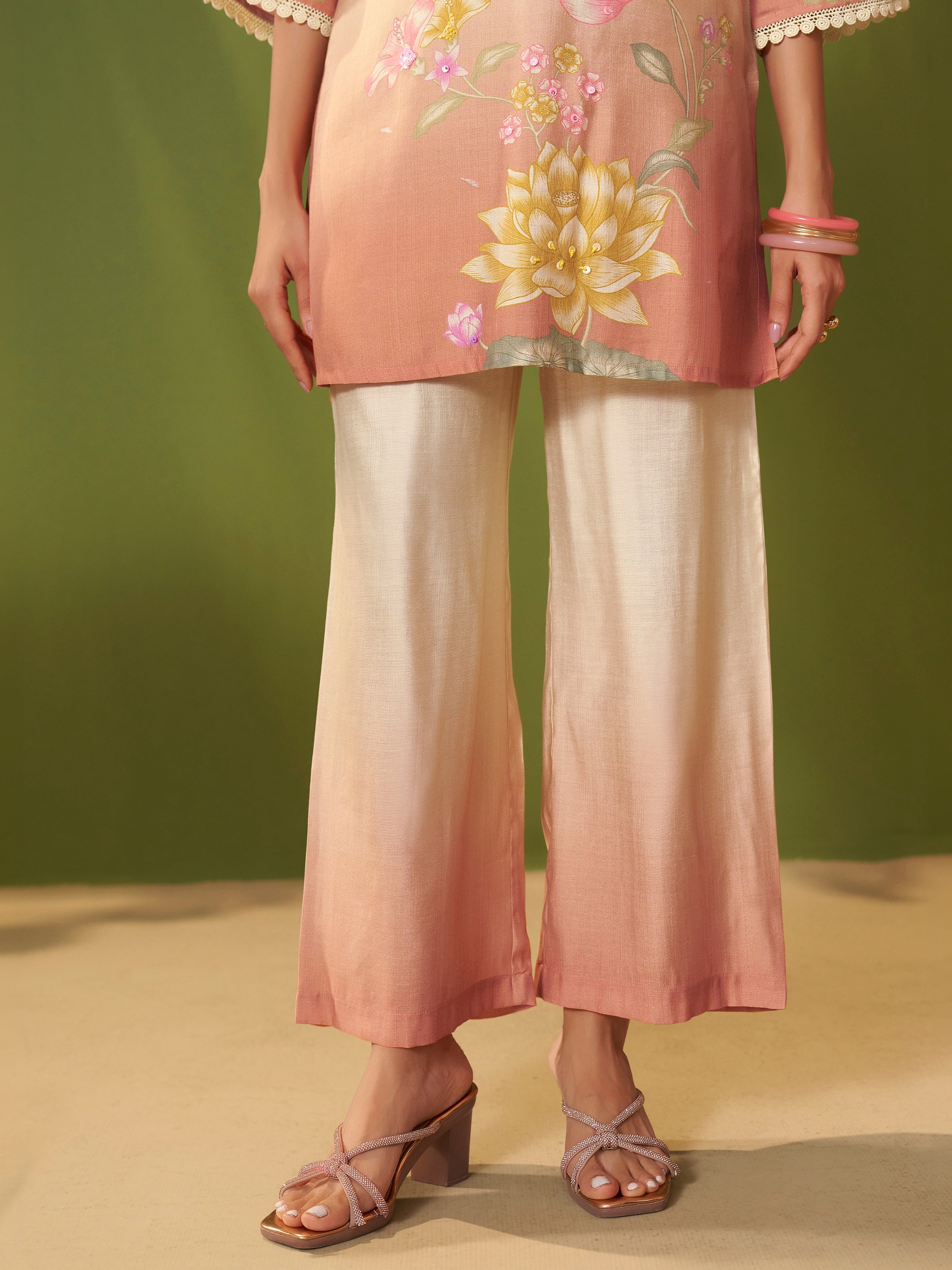 Mehak Pink Vatican Silk Co-ord Set