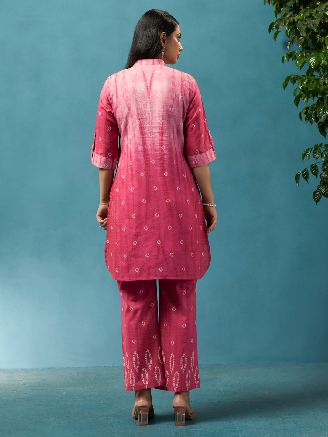 Baagi Pink Cotton Cambric Co-Ord Set