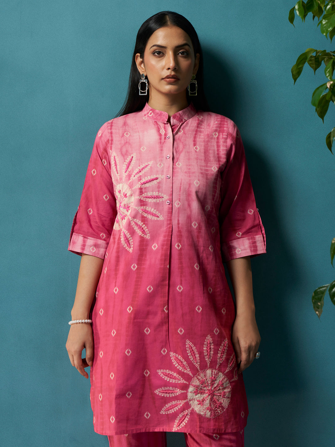 Baagi Pink Cotton Cambric Co-Ord Set