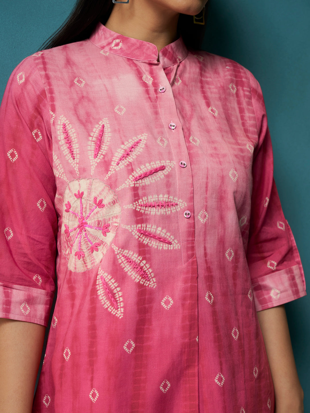 Baagi Pink Cotton Cambric Co-Ord Set