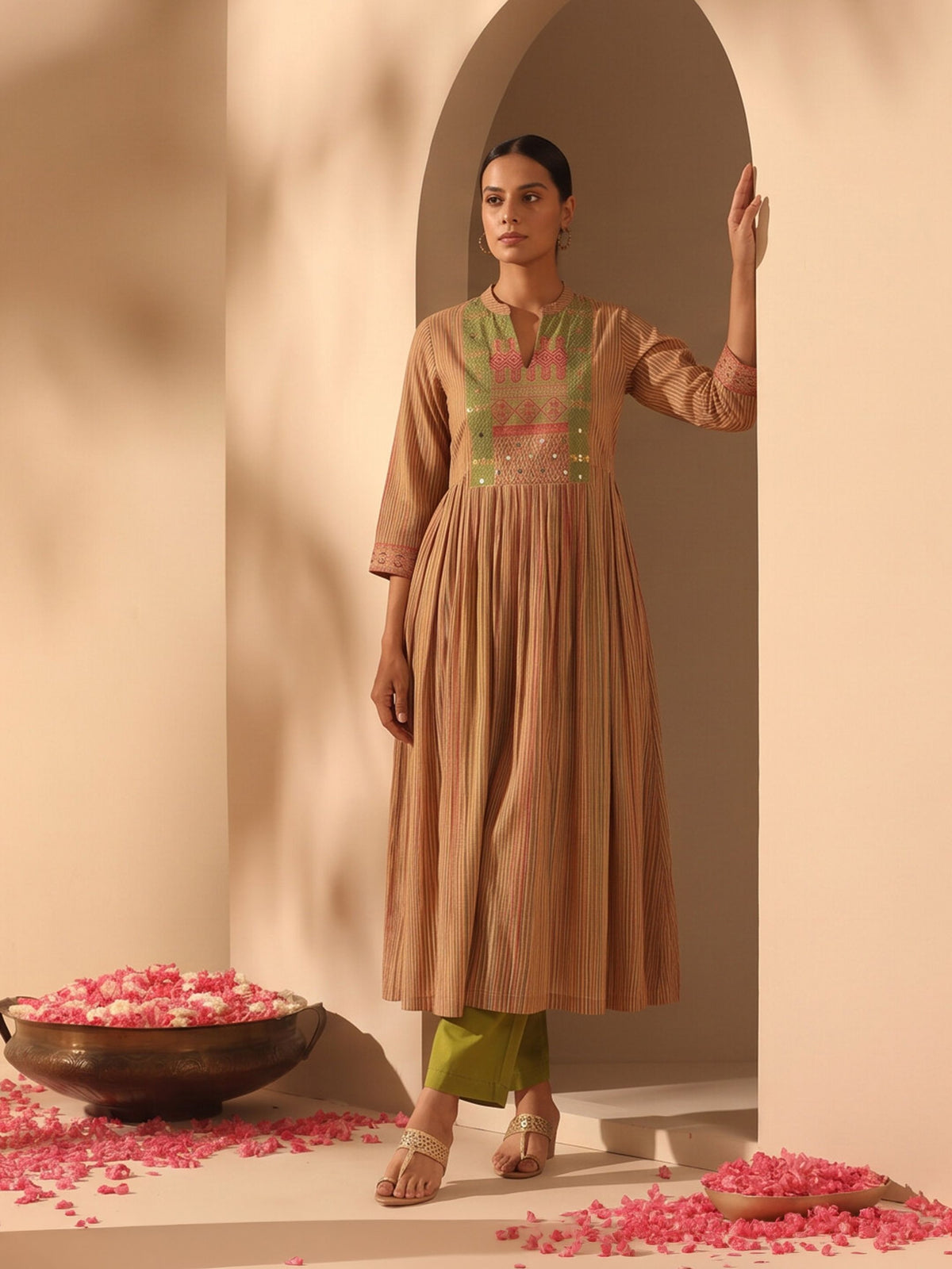 Vasudha Modal Muslin Kurta Pant Set
