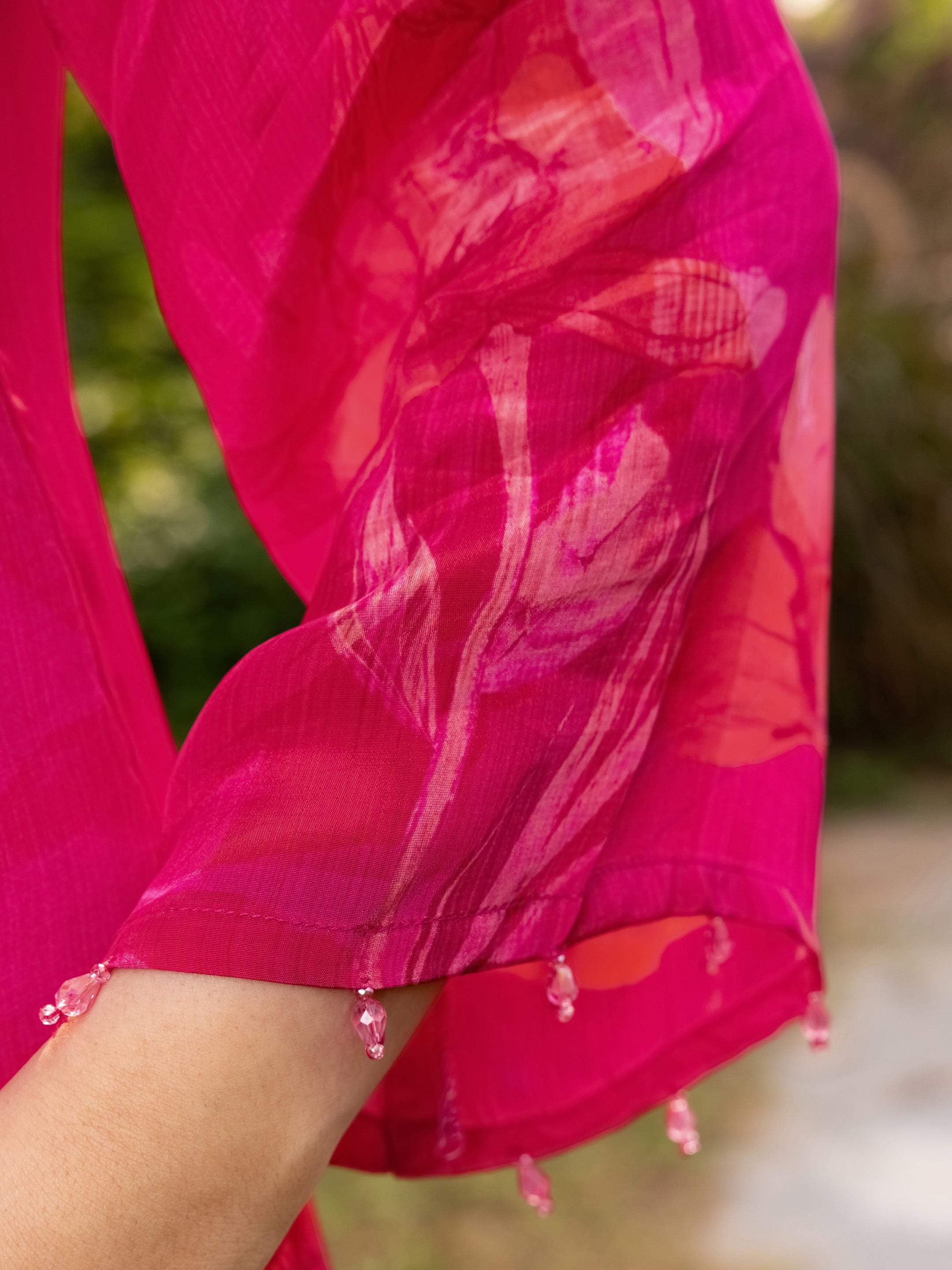 Nitya Natural Crepe Festive Suit Set