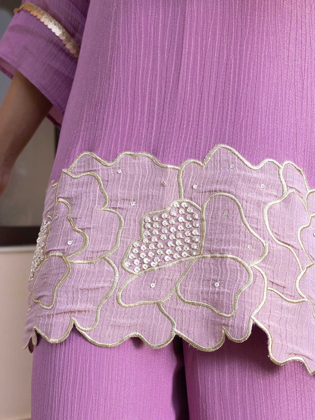 Kashvi Shimmer Crush Co-ord Set