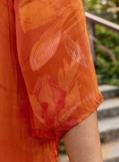 Tarika Natural Crepe Embroidered Suit Set